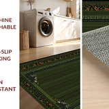 Contemporary Geometric Lattice Motif(Green)