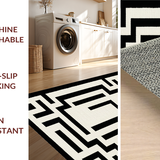Contemporary Minimalist Greek Key Motif(Beige)