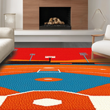 Chic Modern Baseball Illustration(Red)