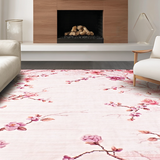 Ultra Soft Area Rug, Non Slip, Stain Resistant, Washable Area Rugs for Living Room, Bedroom, Elegant Fluffy Pink Playful Vibe(Pink)