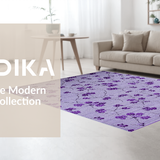 Ultra Soft Area Rug, Non Slip, Stain Resistant, Washable Area Rugs for Living Room, Bedroom, Modern Stylish Shag Statement(Purple)