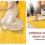 Ultra Soft Area Rug, Non Slip, Stain Resistant, Washable Area Rugs for Living Room, Bedroom, Refreshing Modern Solid Appeal(Yellow)