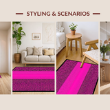 Ultra Soft Area Rug, Non Slip, Stain Resistant, Washable Area Rugs for Living Room, Bedroom, Colorful Cheetah Print Elegance(Pink)