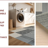 Ultra Soft Area Rug, Non Slip, Stain Resistant, Washable Area Rugs for Living Room, Bedroom, Abstract Vintage Boho(Gray)