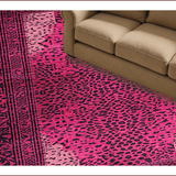 Ultra Soft Area Rug, Non Slip, Stain Resistant, Washable Area Rugs for Living Room, Bedroom, Luxurious Pink Graphic Print(Pink)