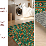 Sophisticated Abstract Leafy Motif(Green)