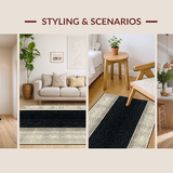 Ultra Soft Area Rug, Non Slip, Stain Resistant, Washable Area Rugs for Living Room, Bedroom, Elegant Rustic Cheetah Design(Beige)