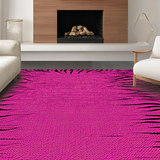 Ultra Soft Area Rug, Non Slip, Stain Resistant, Washable Area Rugs for Living Room, Bedroom, Playful Cartoon Animal Aesthetic(Pink)