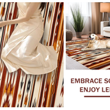 Ultra Soft Area Rug, Non Slip, Stain Resistant, Washable Area Rugs for Living Room, Bedroom, Striking Tiled Pattern in Rich Hues(Brown)