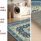 Elegant Beige Geometric Arrangement(Blue)