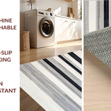 Earthy Toned Striped Leisure(Black)