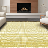 Ultra Soft Area Rug, Non Slip, Stain Resistant, Washable Area Rugs for Living Room, Bedroom, Chic Modern Diamond Pattern Elegance(Gold)