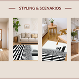Chic Geometric Monochrome(Black)