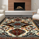 Elegant Black Geometric Motif(Black)