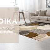 Ultra Soft Area Rug, Non Slip, Stain Resistant, Washable Area Rugs for Living Room, Bedroom, Cozy Earthy Toned Expressions(Beige)
