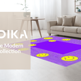 Eclectic Playful Smiling Motif(Purple)