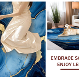 Contemporary Blue Marble Motif(Blue)