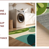 Ultra Soft Area Rug, Non Slip, Stain Resistant, Washable Area Rugs for Living Room, Bedroom, Insect Print Ultra-Thin(Ivory)