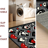 Whimsical Abstract Heart Motif(Black)