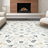 Ultra Soft Area Rug, Non Slip, Stain Resistant, Washable Area Rugs for Living Room, Bedroom, Minimalist Abstract Floral Touch(Beige)