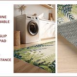 Ultra Soft Area Rug, Non Slip, Stain Resistant, Washable Area Rugs for Living Room, Bedroom, Soft Earthy Floral Elegance(Beige)
