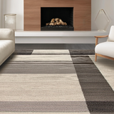 Ultra Soft Area Rug, Non Slip, Stain Resistant, Washable Area Rugs for Living Room, Bedroom, Artful Rustic Streaked Composition(Beige)