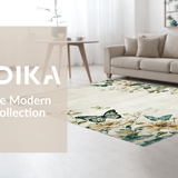 Ultra Soft Area Rug, Non Slip, Stain Resistant, Washable Area Rugs for Living Room, Bedroom, Serene Natural Color Palette(Beige)