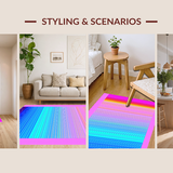 Lively Ogee Style Rainbow Hues(Pink)