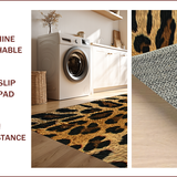Ultra Soft Area Rug, Non Slip, Stain Resistant, Washable Area Rugs for Living Room, Bedroom, Wild Animal Print Bedroom Soft Sheepskin Carpet(Brown)