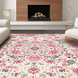 Ultra Soft Area Rug, Non Slip, Stain Resistant, Washable Area Rugs for Living Room, Bedroom, Cozy Warm Color Palette(Beige)