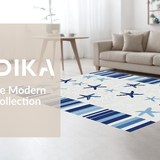 Contemporary Gray and Blue Design(Blue)