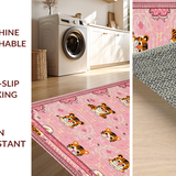 Ultra Soft Area Rug, Non Slip, Stain Resistant, Washable Area Rugs for Living Room, Bedroom, Whimsical Soft Pastel Decor(Pink)
