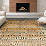 Ultra Soft Area Rug, Non Slip, Stain Resistant, Washable Area Rugs for Living Room, Bedroom, Luxe Whimsical Cow Design Element(Orange)