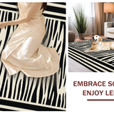 Bold Luxe Velvet Zebra(Black)