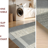 Contemporary Black Checkerboard Elegance(Black)