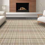 Ultra Soft Area Rug, Non Slip, Stain Resistant, Washable Area Rugs for Living Room, Bedroom, Vibrant Modern Tiled Texture(Beige)