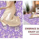 Ultra Soft Area Rug, Non Slip, Stain Resistant, Washable Area Rugs for Living Room, Bedroom, Elegant Plush Shaggy Home Vibe(Purple)