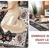 Contemporary Black and White Mosaic(White)