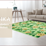Ultra Soft Area Rug, Non Slip, Stain Resistant, Washable Area Rugs for Living Room, Bedroom, Washable Non-Slip Area Rug for Office Decor(Green)