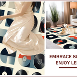 Ultra Soft Area Rug, Non Slip, Stain Resistant, Washable Area Rugs for Living Room, Bedroom, Contemporary Abstract Color Burst(Gray)