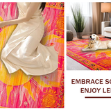 Vibrant Abstract Sunburst Aesthetic(Pink)