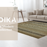 Ultra Soft Area Rug, Non Slip, Stain Resistant, Washable Area Rugs for Living Room, Bedroom, Chic Black and Beige Animal Motif(Beige)