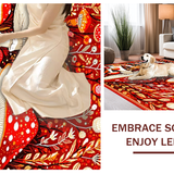 Bright Cheerful Mushroom Patterned(Red)