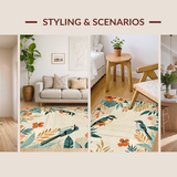 Artistic Colorful Feather Design(Beige)
