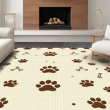 Ultra Soft Area Rug, Non Slip, Stain Resistant, Washable Area Rugs for Living Room, Bedroom, Trendy Soft Natural Color Palette(Beige)
