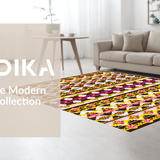 Ultra Soft Area Rug, Non Slip, Stain Resistant, Washable Area Rugs for Living Room, Bedroom, Delightful Cheerful Welcome Style(Brown)