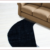 Ultra Soft Area Rug, Non Slip, Stain Resistant, Washable Area Rugs for Living Room, Bedroom, Bold Black and White Geometric(Black)