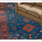 Classic Medallion Earthy Tones(Blue)