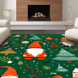 Whimsical Gnome Motif in Green(Green)