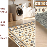 Ultra Soft Area Rug, Non Slip, Stain Resistant, Washable Area Rugs for Living Room, Bedroom, Chic Neutral Tiled Aesthetic(Beige)